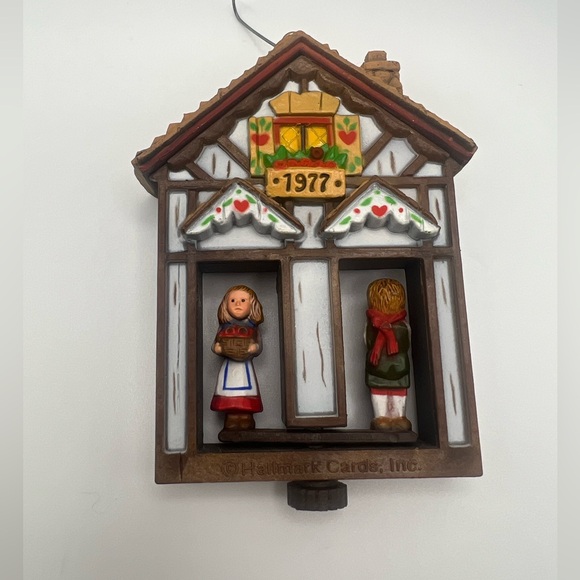 1977 Ornament Vintage Weather House Twirl About Hallmark Keepsake With Box - Picture 5 of 5